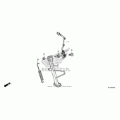 Схема вузла: Підставка для Honda CBR250