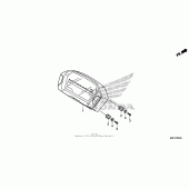 Схема вузла: Спідометр для Honda CTX700