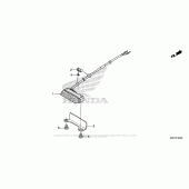 Схема вузла: Задній ліхтар (Стоп-сигнал) для Honda CRF450 CRF450X