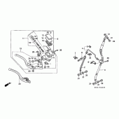 Схема вузла: Передній гальмівний циліндр для Honda CBR600 CBR600F