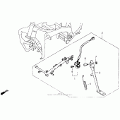 Схема узла: Sub frame set 92 для Honda GL1500 Gold Wing Aspencade