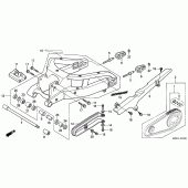 Схема вузла: Задній важіль (Маятник) (CBR600RR3 / 4) для Honda CBR600 CBR600RR