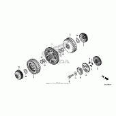 Схема вузла: Clutch (2) для Honda NC700