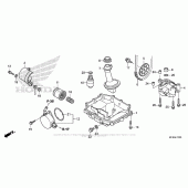 Схема вузла: Масляний насос & Піддон для Honda CB1000 CB1000R