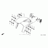 Схема вузла: Переднє крило для Honda CBR1000 CBR1000RR Fireblade