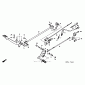 Схема вузла: Педаль (Лапка) для Honda VT600 Shadow VLX Deluxe