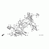 Схема вузла: Заднє крило для Honda CB1000 CB1000F