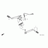 Схема вузла: Педаль (Лапка) (1) для Honda CBR900RR CBR900RR Fireblade