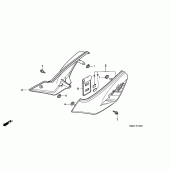 Схема вузла: Бічний обтічник для Honda XL600 Transalp