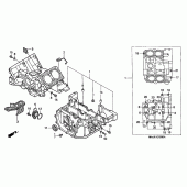 Схема узла: Картер двигателя для Honda ST1100 Pan-European