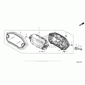 Схема вузла: Спідометр для Honda CBR500