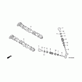 Схема вузла: Шток & Клапан для Honda CBF1000