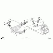 Схема вузла: Water pipe для Honda VT750 Shadow Spirit