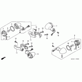 Схема вузла: Поворотники для Honda VTX1800