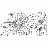 Схема узла: Электрооборудование для Honda GL1800 Gold Wing