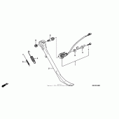 Схема вузла: Бічна підніжка для Honda VTX1300
