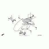 Схема узла: Переднее крыло для Honda ST1300 Pan-European Police