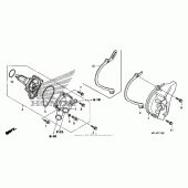 Схема вузла: Водяний насос для Honda CBR1000 CBR1000RR (ABS) Fireblade