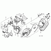 Схема узла: Задний фонарь (Стоп-сигнал) для Honda GL1500 Valkyrie Deluxe