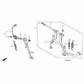 Схема вузла: Підставка для Honda CB1300 Super Four