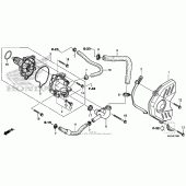 Схема вузла: Водяний насос для Honda CBR600 CBR600RR