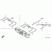 Схема вузла: Дросельна заслонка (tubing) для Honda CBR600 CBR600F4i