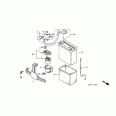 Схема вузла: Акумулятор для Honda XL600 Transalp