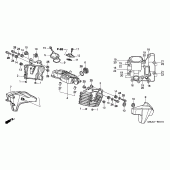 Схема вузла: Зад. головка циліндра cover для Honda VTX1300