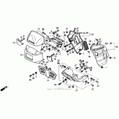 Схема узла: Cowl для Honda XL600 Transalp