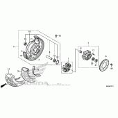 Схема узла: Заднее колесо 2 для Honda VT750 Shadow RS