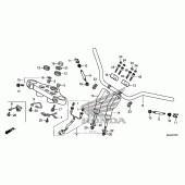 Схема узла: Руль 2 для Honda VT750 Shadow Spirit