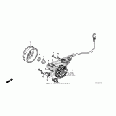 Схема вузла: Генератор для Honda CRF250 CRF250R