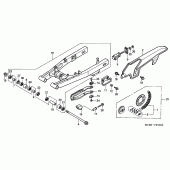 Схема вузла: Маятник / chain case для Honda XL650 Transalp