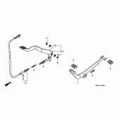 Схема вузла: Педаль (Лапка) для Honda VT1100 Shadow ACE