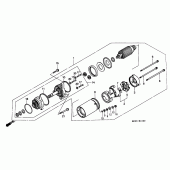 Схема вузла: Стартер електричний для Honda GL1500 Gold Wing Aspencade