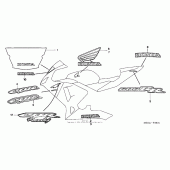 Схема вузла: Stripe (2) для Honda CBR600 CBR600RR