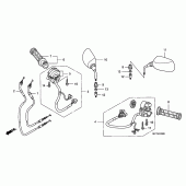 Схема вузла: Пульт управління рульовой для Honda FJS400 Silver Wing