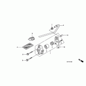 Схема узла: Масляный насос для Honda XL125 Varadero