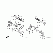 Схема вузла: Підніжки для Honda VT750 Shadow Aero