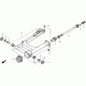 Схема вузла: Vt1100c2swingarm для Honda VT1100 Shadow ACE