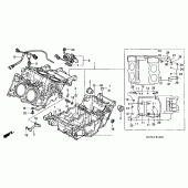 Схема вузла: Картер двигуна для Honda VFR800 Interceptor