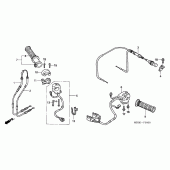 Схема узла: Пульт управления рулевой для Honda VTR1000 Firestorm