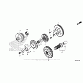 Схема вузла: Primary Drive Gear для Honda GL1800 Gold Wing