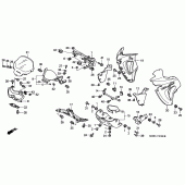 Схема вузла: Cowling comp для Honda XL650 Transalp