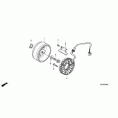 Схема узла: Генератор для Honda VT750 Shadow Aero