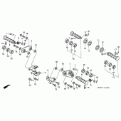 Схема узла: Подножки для Honda VT750 Shadow A.C.E.