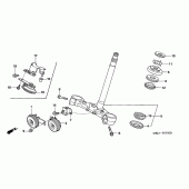 Схема вузла: Рульова траверса для Honda CB1300 Super Four