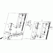 Схема вузла: Передня вилка i для Honda GL1500 Gold Wing Interstate