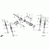 Схема вузла: Шток & Клапан для Honda CRF450 CRF450R