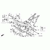 Схема вузла: Рама (02- 04) для Honda CRF450 CRF450R